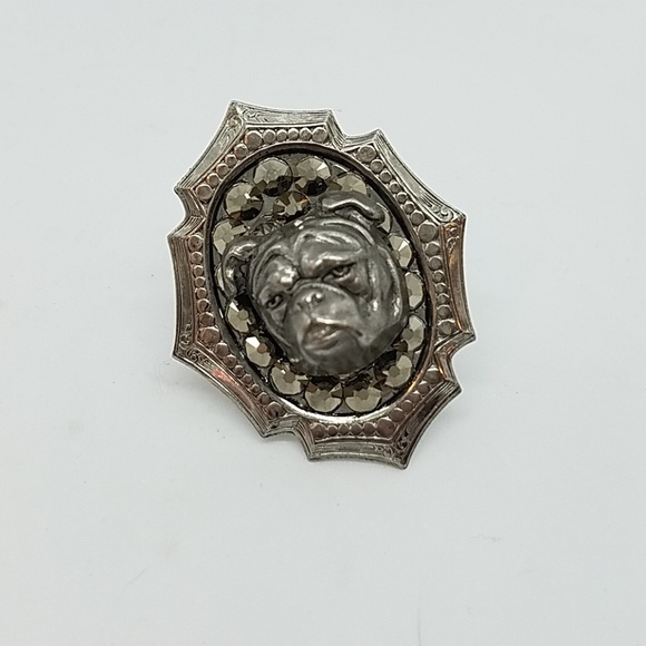 GASOLINE GLAMOUR Jewelry - Rhinestone bulldog mini ring sample πΆπΆππ GASOLINE GLAMOUR Jewelry - Rhinestone bulldog mini ring sample πΆπΆππ